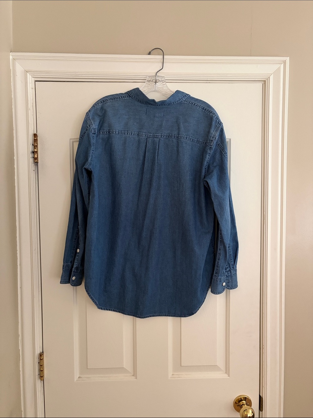 Madewell Denim Oversized Ex-Boyfriend Shirt in Hutcherson Wash in medium - Picture 3 of 4